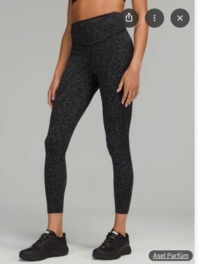 Lululemon Base Pace High-Rise Tight 28" Intertwined Camo Deep Coal Multi Size 2